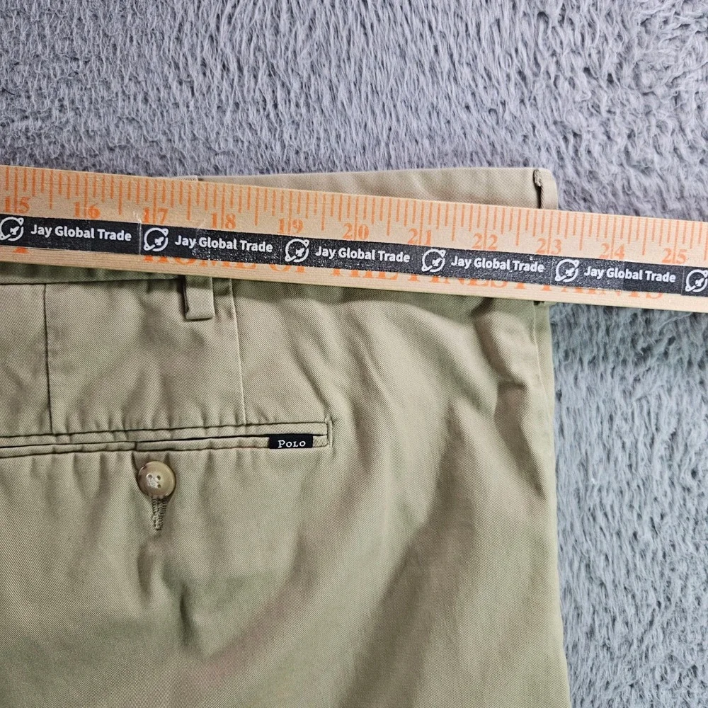 Polo Ralph Lauren Mens Khaki Shorts Stretch Classic Fit Tan Size 46 5 Inseam